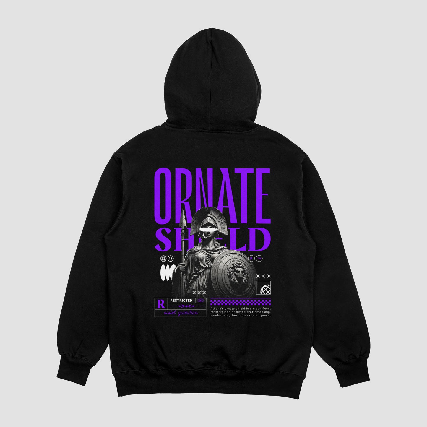 Ornate Shield (Purple) | Hoodie