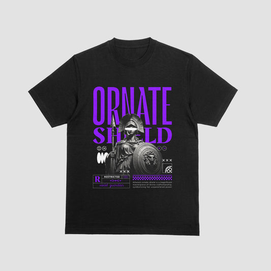 Ornate Shield (Purple) |  T-Shirt